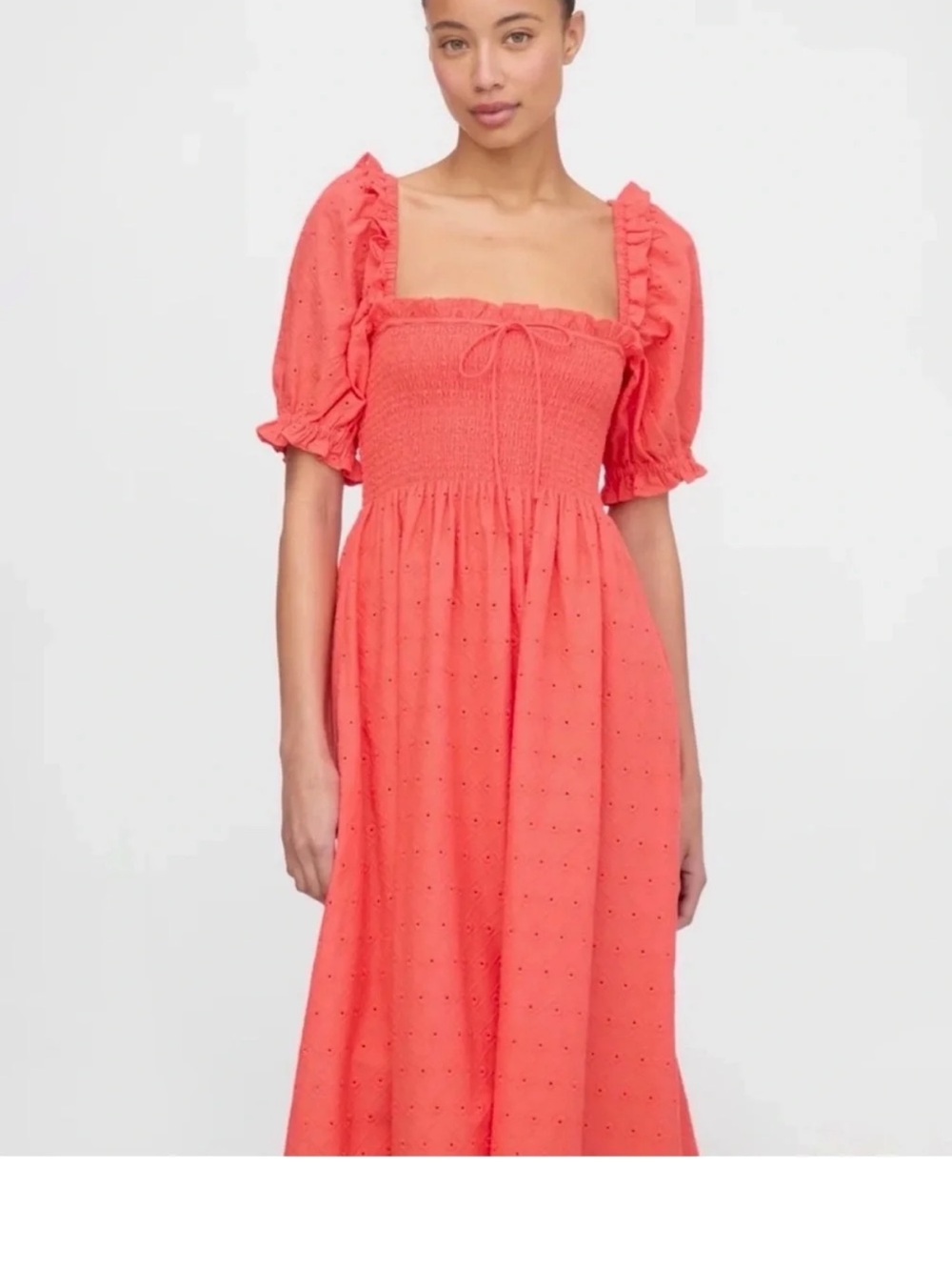 Scarlett nap dress in coral